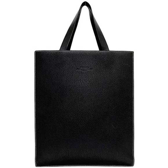 HERMES Black Leather Tote Bag - Picture 1 of 11